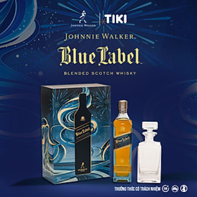 Hộp quà Rượu Johnnie Walker Blue Label Blended Scotch Whisky 40% 750ml