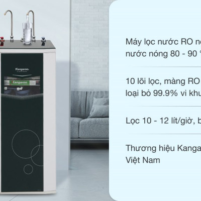 Máy lọc nước RO 10 lõi nóng nguội lạnh Kangaroo KG10A3 - Hàng chính hãng