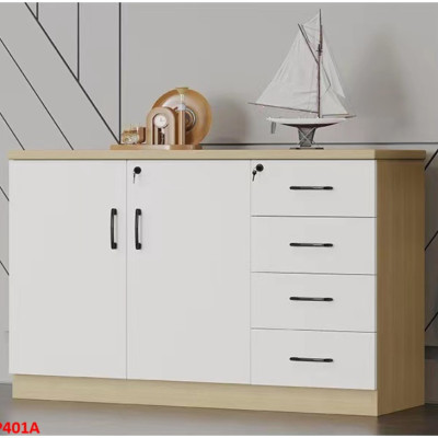 Tủ hồ sơ văn phòng, tủ tài liệu thấp gỗ MDF TVP401A - NỘI THẤT LẮP RÁP VIENDONGADV