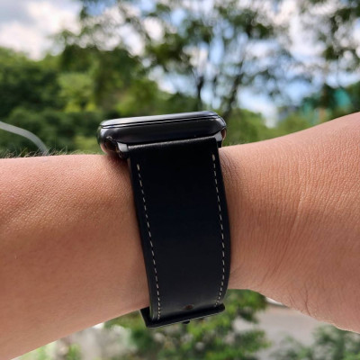 Dây Da Đồng Hồ HANNSON LEATHER Dành Cho Apple Watch, Nhiều Màu, Đủ Size - Hàng Chính Hãng