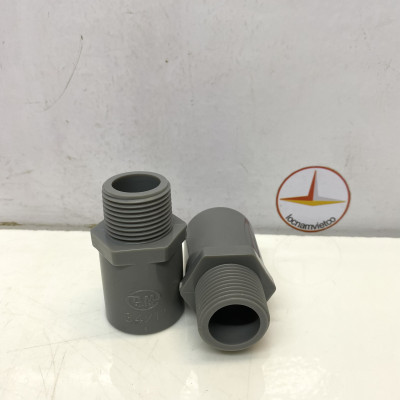 Nối ren ngoài 34 nhựa PVC Bình Minh _ 5 cái