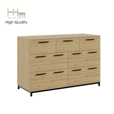 [Happy Home Furniture] LOUIS , Tủ lưu trữ 7 ngăn kéo - chân sắt , 112cm x 45cm x 74cm ( DxRxC), THK_061