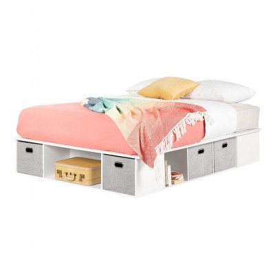 Giường ngủ cao cấp bằng gỗ cho gia đình SMLIFE Shatex