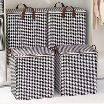 Túi Đựng Quần Áo Giỏ Đựng Đồ Chăn Mền Chống Thấm Nước Hoa Văn Đẹp Chất Liệu Bạt Dày Dặn Có Lựa Chọn Mẫu Sọt - Giao Màu Ngẫu Nhiên