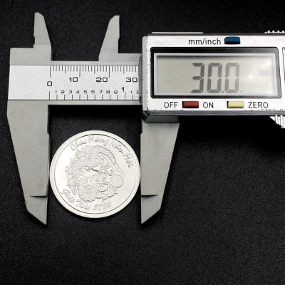 Đồng Xu Đánh Gió Cạo Gió Rồng 2024 Bạc Ta Nguyên Chất S99 Đường Kính 3cm Chính Hãng Bạc Hiểu Minh XDG32