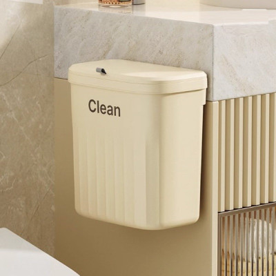 Thùng Rác Treo Tủ Bếp, Treo Nhà Vệ Sinh Nắp Lật 2 Chiều Bằng Nhựa PP Cao cấp - Hàng chính hãng (Màu ngẫu nhiên)