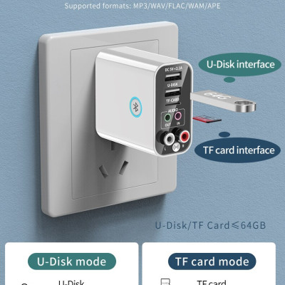 Hàng Chính Hãng - Bộ Thu Phát Bluetooth K16-JA Bluetooth 5.0 Phạm Vi Kết Nối 15m Chế Độ Chuyển Đổi Linh Hoạt Đa Dạng Nguồn Phát Blueooth TF USB AV 3.5mm Remote Sạc USB Kép 5V/2.1A Tự Động Kết Nối Giải Mã HD Hỗ Trợ Thẻ Nhớ Lên Tới 128Gb - ROGTZ