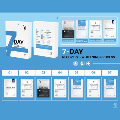 [Tặng Máy Điện Di Tinh Chất] Mặt nạ 7 ngày Yuejin cấp ẩm làm dịu dưỡng trắng da chăm sóc da hiệu quả
