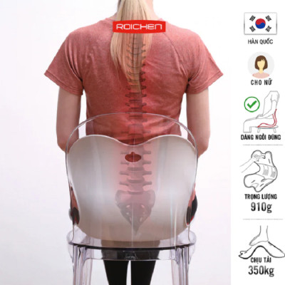 [Mình Ngọc_Chi phí thấp nhất _Ghế Roichen] Ghế  chỉnh dáng ngồi đúng Roichen Hàn Quốc, Ghế dành cho Nam Màu Ghi Xám