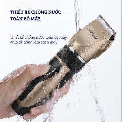 Tông Đơ Cắt Tóc Damas DH-6820 – Thiết Kế Đa Năng Chống Nước Tuyệt Đối Nhỏ Gọn, An Toàn – Tặng Kèm Bộ Đồ Chuyên Dụng Chuẩn Salon – Hàng Chính Hãng