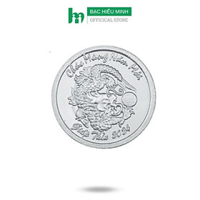 Đồng Xu Đánh Gió Cạo Gió Rồng 2024 Bạc Ta Nguyên Chất S99 Đường Kính 3cm Chính Hãng Bạc Hiểu Minh XDG32