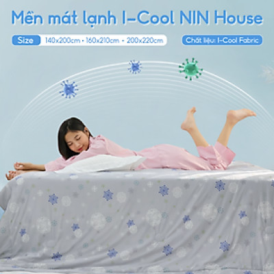 [CHĂN HÈ MÁT LẠNH] Mền lạnh I Cool Advance NIN House | Chăn mền Ice Silk fabric siêu mát lạnh cao cấp 160x210cm màu NM8031, Chăn điều hoà nhiều độ
