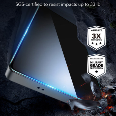 Bộ 2 Kính Cường Lực Kèm Khung Dán ESR Armorite Screen Protector (UltraFit) Cho Samsung Galaxy S25 Ultra, Nhận Vân Tay Tốt_ Hàng Chính Hãng