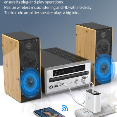 Hàng Chính Hãng - Bộ Thu Phát Bluetooth K16-JA Bluetooth 5.0 Phạm Vi Kết Nối 15m Chế Độ Chuyển Đổi Linh Hoạt Đa Dạng Nguồn Phát Blueooth TF USB AV 3.5mm Remote Sạc USB Kép 5V/2.1A Tự Động Kết Nối Giải Mã HD Hỗ Trợ Thẻ Nhớ Lên Tới 128Gb - ROGTZ