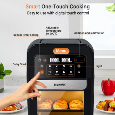 Nồi chiên không dầu điện tử dung tích 7 Lít nhãn hiệu Biolomix mã AF536 - HÀNG NHẬP KHẨU