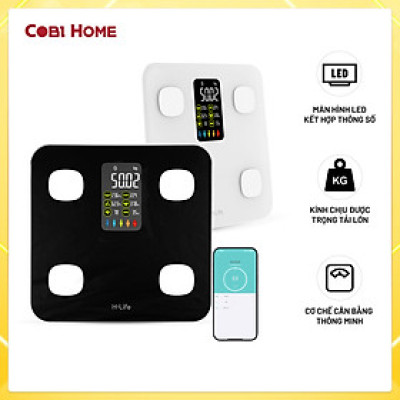 Cân điện tử thông minh Máy đo sức khỏe kết nối bluetooth theo dõi tình trạng sức khỏe 14 chỉ số sức khỏe H-LIFE FG260RB