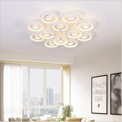 Đèn trần RENTOR 3 chế độ ánh sáng hiện đại trang trí nội thất - kèm bóng LED chuyên dụng và điều khiển từ xa
