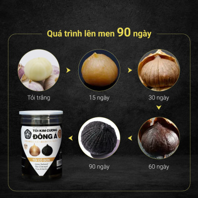 Tỏi Đen Kim Cương Đông Á - Tỏi Đen Cô Đơn (Túi 200g)