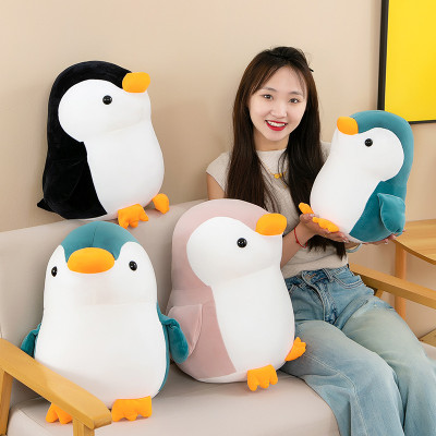 Gấu Bông Chim Cánh Cụt Mập Mềm Mịn Dễ Thương Mẫu Mới (25cm--->45cm) Vải Miniso 4 Chiều Co Giãn Êm Ái, Hàng Cao Cấp An Toàn Cho Trẻ Nhỏ