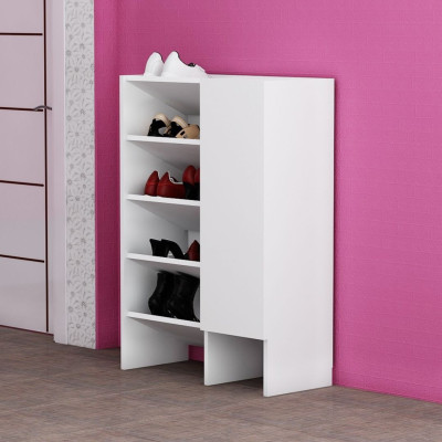 Kệ để giầy gỗ hiện đại SMLIFE Ritical | Gỗ MDF dày 17mm chống ẩm | D80xR30xC100cm