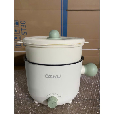 Nồi Lẩu Điện Mini Azhu 1.8L Đa Năng – 2 Nấc Nhiệt, Kèm Giá Hấp, Công Suất 600W - HÀNG CHÍNH HÃNG MINIIN