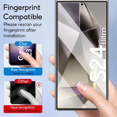 Kính Cường Lực UNIQ OPTIX Privacy Cho Samsung Galaxy S24 Ultra / S24Ultra 5G loại chống nhìn trộm, có lớp kháng khuẩn - Hàng Chính Hãng