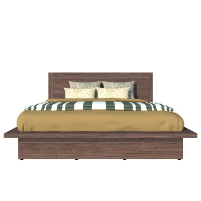 Giường ngủ cao cấp Tundo màu nâu 140cm x 200cm