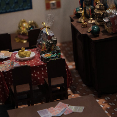 MÔ HÌNH TỰ LẮP RÁP DIY TẾT SÀI GÒN XƯA TÍ HON - TẾT SUM VẦY - TX06