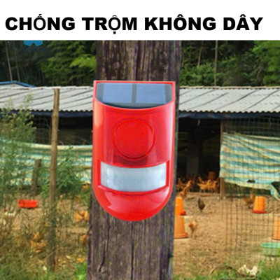 Thiết Bị Chống Trộm Năng Lượng Mặt Trời – Còi Báo Động Lớn, Lắp Đặt Dễ Dàng , đèn trang trí