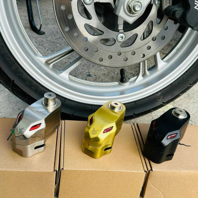 Khoá đĩa xe máy chống trộm, báo động Kirito cao cấp