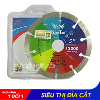 Lưỡi Cắt Gạch 125mm KingTom Sắc Màu Khô - Cắt Gạch Men, Bê Tông