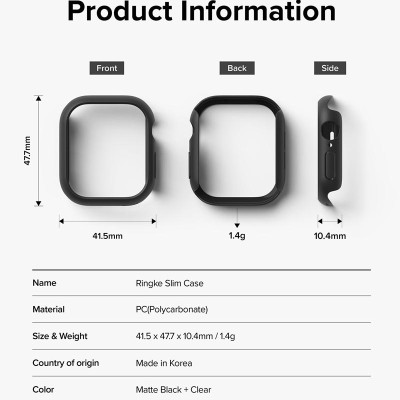 Bộ 2 ốp cho Apple Watch 10 RINGKE Slim 46mm / 42mm - Hàng Chính Hãng