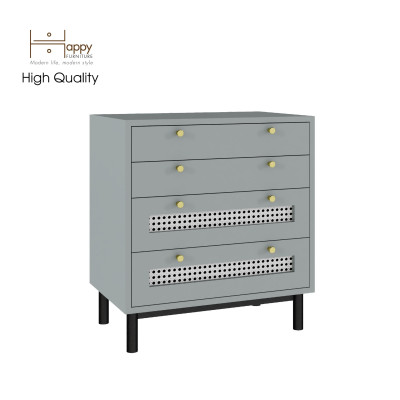 [Happy Home Furniture] ROTAN, Tủ đựng đồ 4 ngăn kéo - chân sắt , 60cm x 40cm x 66cm ( DxRxC), THK_126
