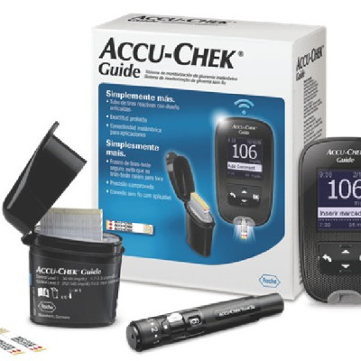 Máy Đo Đường Huyết ACCU-CHEK Guide Kèm 25 Que Thử Độ Chính Xác Vượt Trội 10/10