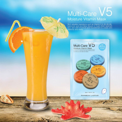 Hộp 10 Mặt nạ dưỡng ẩm - chống lão hóa Rainbow L
