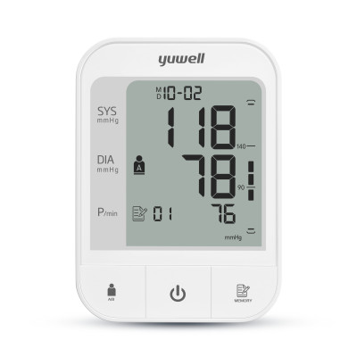 Máy đo huyết áp điện tử bắp tay chính hãng YUWELL YE670CR - Có chức năng Bluetooth - Pin sạc 300 lần đo - Bảo hành 5 năm.