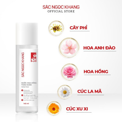 Bộ đôi dưỡng ẩm và bảo vệ da trước ánh nắng Sắc Ngọc Khang: Nước hoa hồng 145ml + Kem chống nắng 50g