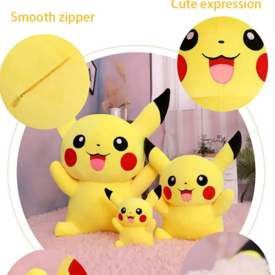 Thú nhồi bông pikachu êm mịn dễ thương cao cấp - Size từ 30cm đến 90cm - Quà tặng gấu bông pikachu nhồi bông dễ thương - Gối ôm mềm mịn cho bé