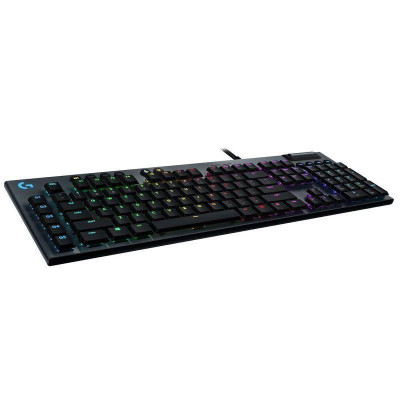 Bàn phím game cơ học RGB Logitech G813 - 3 loại switch cấu hình thấp, cổng USB 2.0, 5 nút lập trình, media chuyên biệt, RGB Lightsync - Tactile Switch - Hàng chính hãng