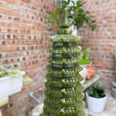 Tháp văn xương 9 tầng đá ngọc Ấn độ - đá Non Nước