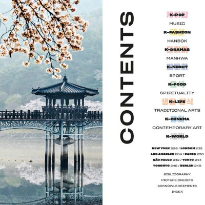 Sách - K Culture - K-pop, Cuisine, On Screen, And More - Celebrating The Korean W by Simon Clair (UK edition, Hardcover)