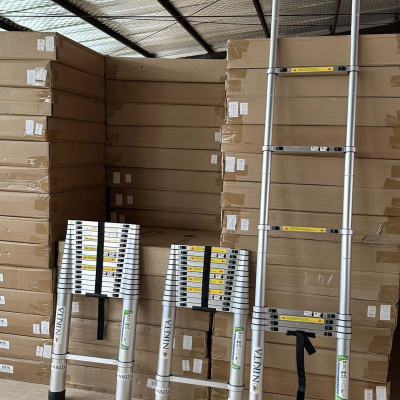 Thang Nhôm Rút Đơn - Đai Bọc Nhôm NIKITA - Nút Khoá Tự Động - Nhôm 6063 chuyên dụng, cứng cáp, chắc chắc, không gỉ