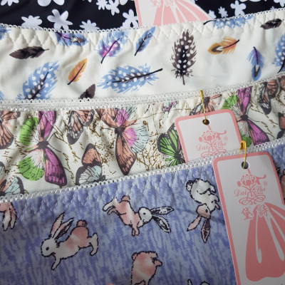 Combo 5 chiếc quần lót nữ thun lạnh chất vải co giãn 4 chiều điều hòa cực thông thoáng họa tiết 3D trẻ trung