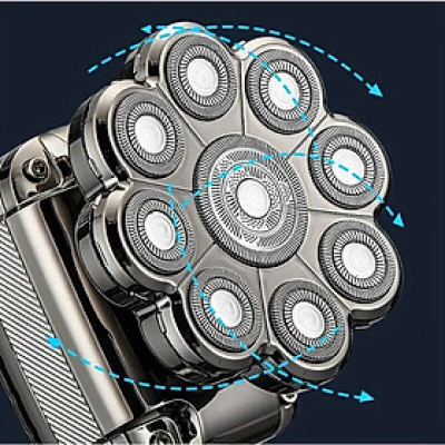 Máy Cạo Râu, Cắt Tóc, Cạo Trọc Đầu 7500 SHAVER 5 in 1, 9 Lưỡi, Dùng Cho Cả Người Hói Đầu Hàng chính hãng