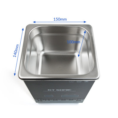 Bể rửa siêu âm GTsonic D2 – 2 lít, thiết bị làm sạch bằng sóng siêu âm công nghệ cao, loại bỏ dầu mỡ, bụi bẩn và cặn bám trong linh kiện điện tử, dụng cụ y tế, phòng thí nghiệm và sản xuất công nghiệp – Hàng chính hãng