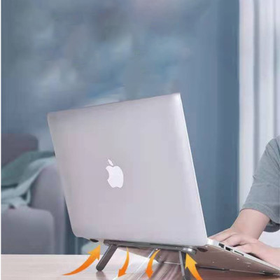 Giá đỡ laptop kệ đỡ máy tính tản nhiệt siêu mỏng gọn có 2 nấc độ cao - Hàng chính hãng