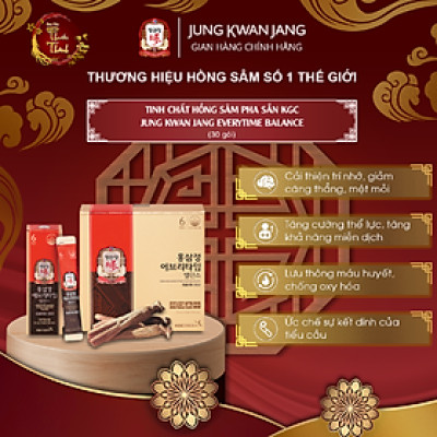 Nước Hồng Sâm Pha Sẵn KGC Jung Kwan Jang Everytime Balance 30 Gói