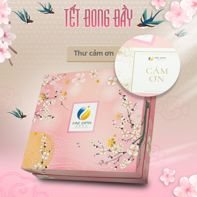 [Hộp quà Tết 2023] SAKURA TẾT ĐONG ĐẦY Fine Japan tặng người phụ nữ bạn yêu (Collagen, Vitamin CD, Viên uống chống nắng, bột uống ngủ ngon)