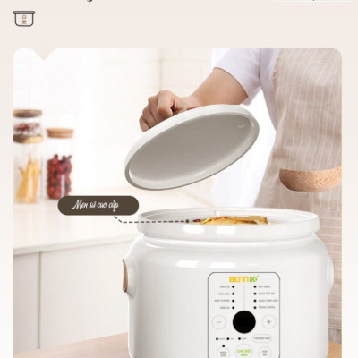 Nồi Nấu Chậm Đa Năng Điện Tử 8 Chức Năng Bennix BN-30SLC ( 3L)- Hàng Chính Hãng