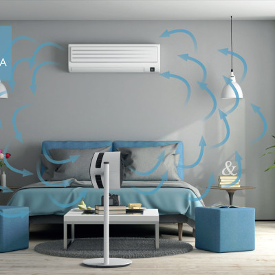 Quạt Đứng Đối Lưu Không Khí BONECO F120 Điện 220V, Nhỏ Gọn Để Phòng Ngủ, Cắm Điện Trực Tiếp, Điều Khiển Cơ Trên Thân Quạt, Kết Hợp Với Điều Hoà Làm Mát Phòng- Hàng Chính Hãng